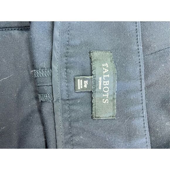 Talbots Navy Heritage Fit Ankle Pants sz 16W EUC - Picture 7 of 10